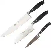 Mejor oferta Arcos Serie Riviera Juego Cuchillos, 3 piezas, Mondador, Santoku, Cuchillo de Chef