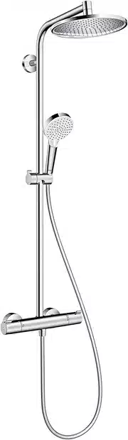 Mejor oferta hansgrohe Crometta S Sistema de ducha con termostato 240 1 tipo de chorro ahorro de agua con termostato, cromo, 27268000