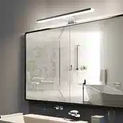 Mejor oferta Aogled Lámpara de Espejo Baño 40 cm 10W 820LM 230V Neutro Blanco 4000K,Acero inoxidable IP44 Clase II Lámpara de espejo de baño delgada